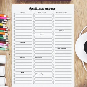 Queen Baby Checklist.pdf Baby Essentials Checklist Printable PDF, Newborn Checklist, Baby Must ...