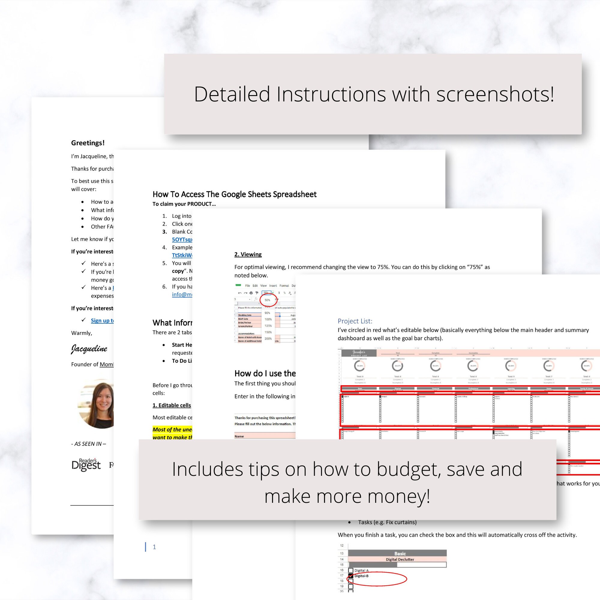 Project Planner Google Sheets Spreadsheet, Project Management Planner ...