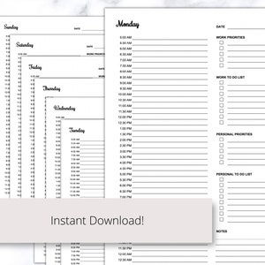 home work planner
