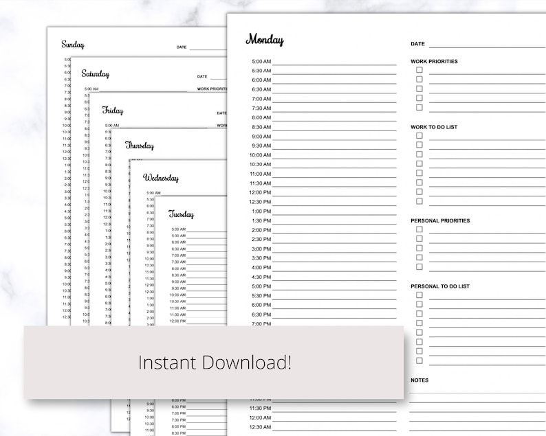 home work planner