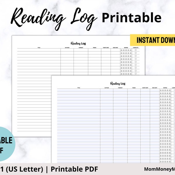 Reading Progress Tracker Printable Etsy reading-progress-tracker-printable-etsy