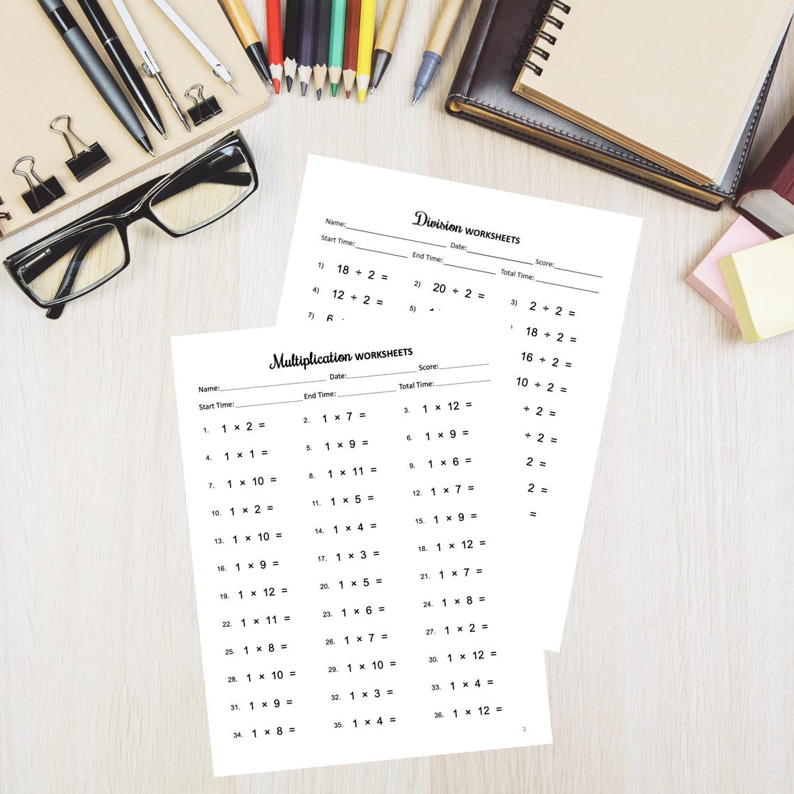 Math Worksheet Printable for Kids, Division and Multiplication ...