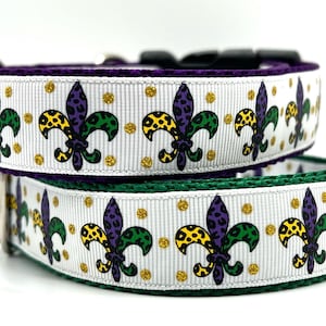 Mardi Gras Fleur de Lis-halsband
