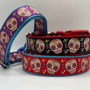 Sugar Skull Dog Collar