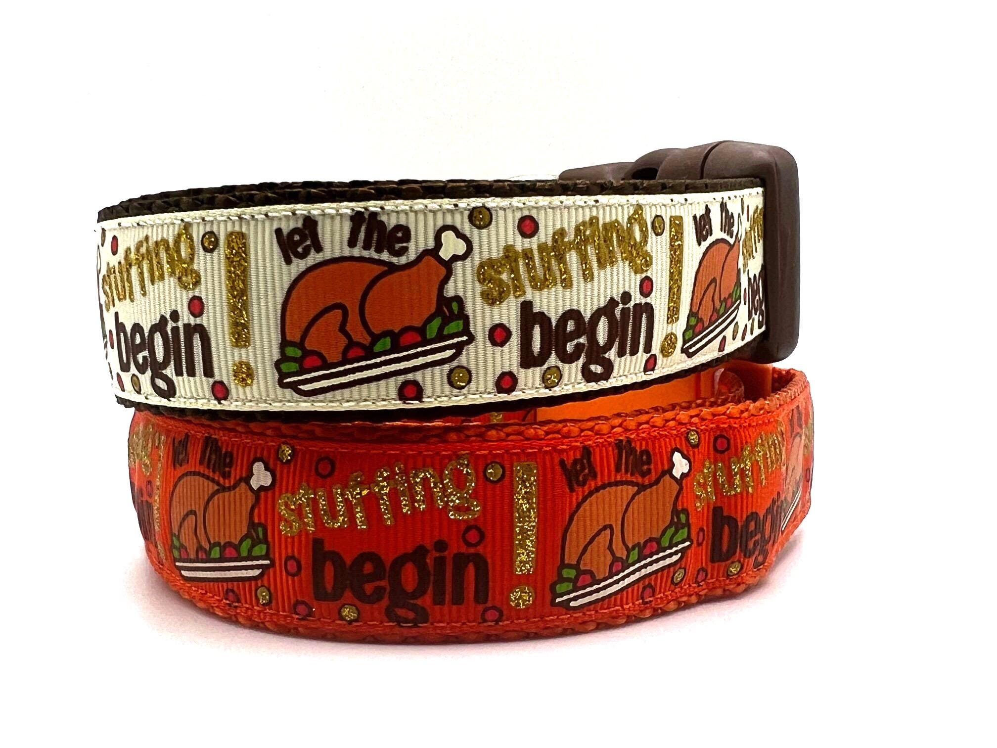 Let the Stuffing Begin Dog Collar