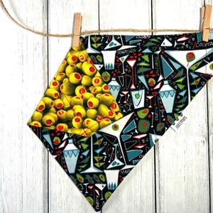 Martini with Olives Reversible Over the Collar Bandana