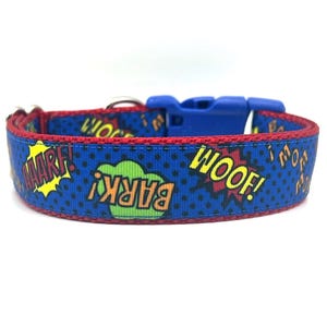 Comic Book Dog Collar