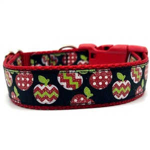 Fancy Apples Dog Collar