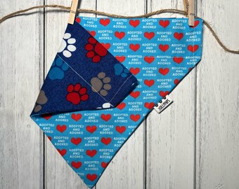Adopted and Adored Over the Collar Bandana