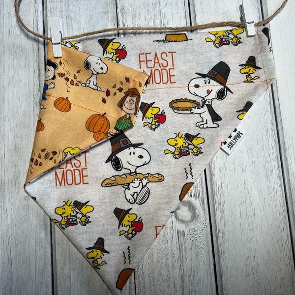 Thanksgiving Beagle Reversible Over the Collar Bandana