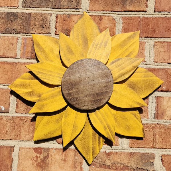 Farmhouse Wooden Sunflower