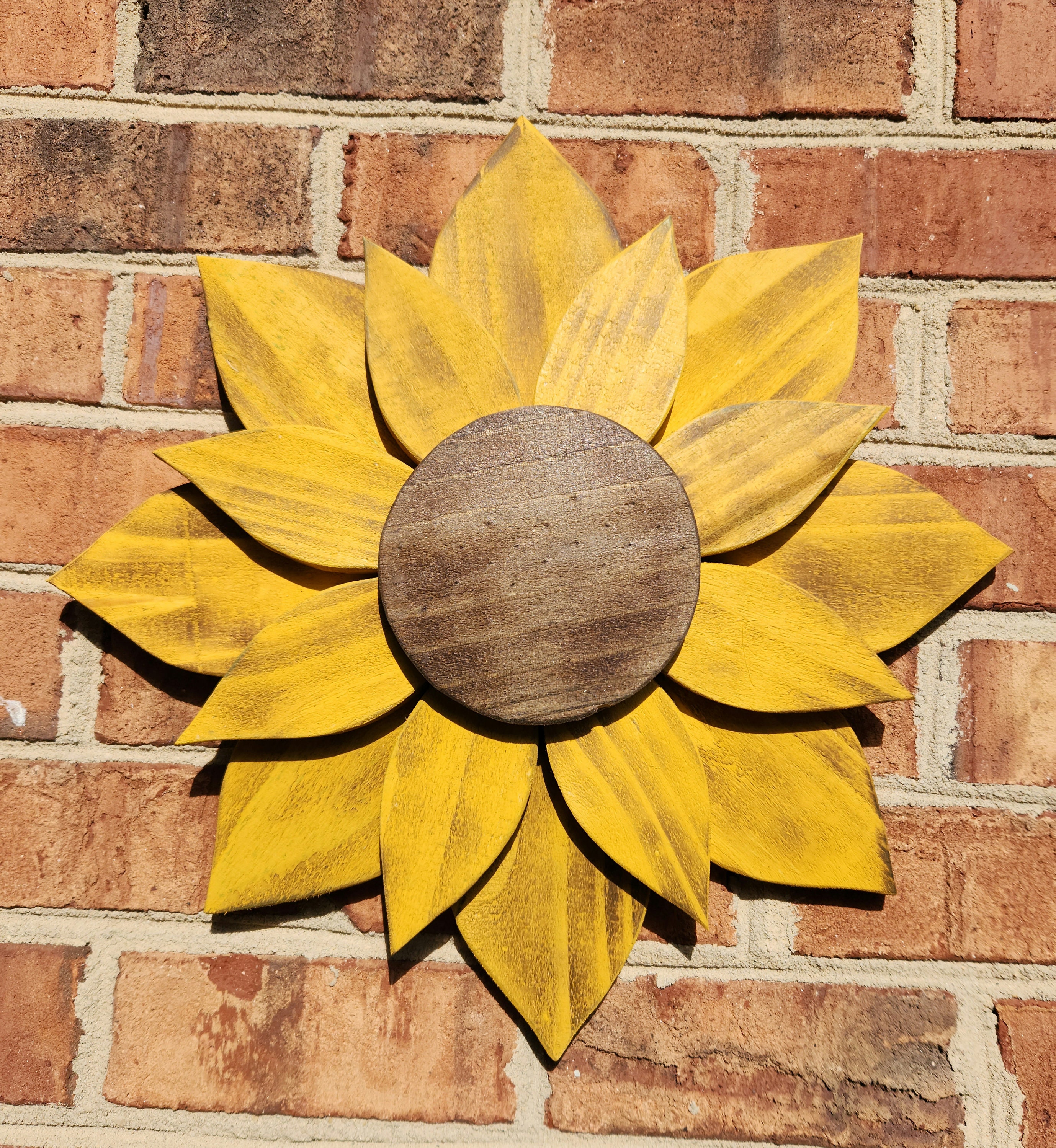 Farmhouse Wooden Sunflower - Etsy