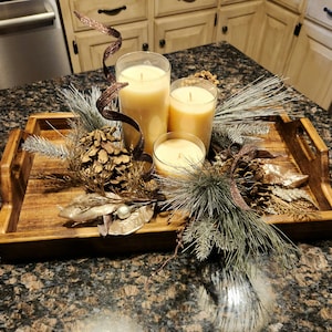 Farmhouse Serving Tray / Wooden Serving Tray