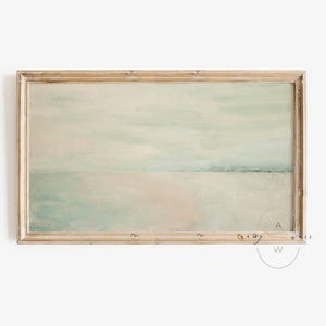 Summer Frame TV Art Beach Landscape, Original Painting