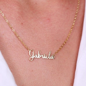 Name Plate Necklace - Name Necklace Gold, Custom Necklace, Gold Name Necklaces, Name on Necklace, Name Plate Necklace, Personalized Jewelry