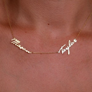 Collar con varios nombres - Collar con apellidos - Collar con nombre de niño - Collar personalizado - Regalo personalizado para mamá - Regalo para el Día de la Madre