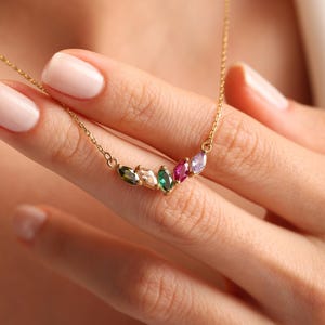Birthstone Necklace, Mothers Day Gifts for Mom, Mothers Necklace,Mom Jewelry,Family Necklace,Family Birthstone Necklace,Birth Stone Necklace