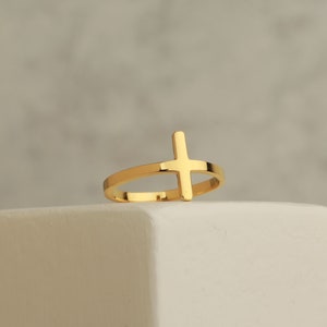 Silver Cross Ring