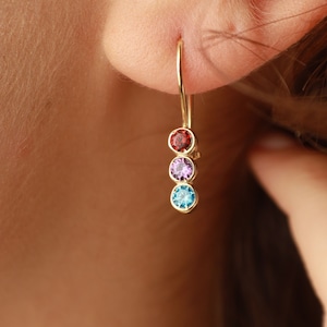 Family Birthstone Earrings