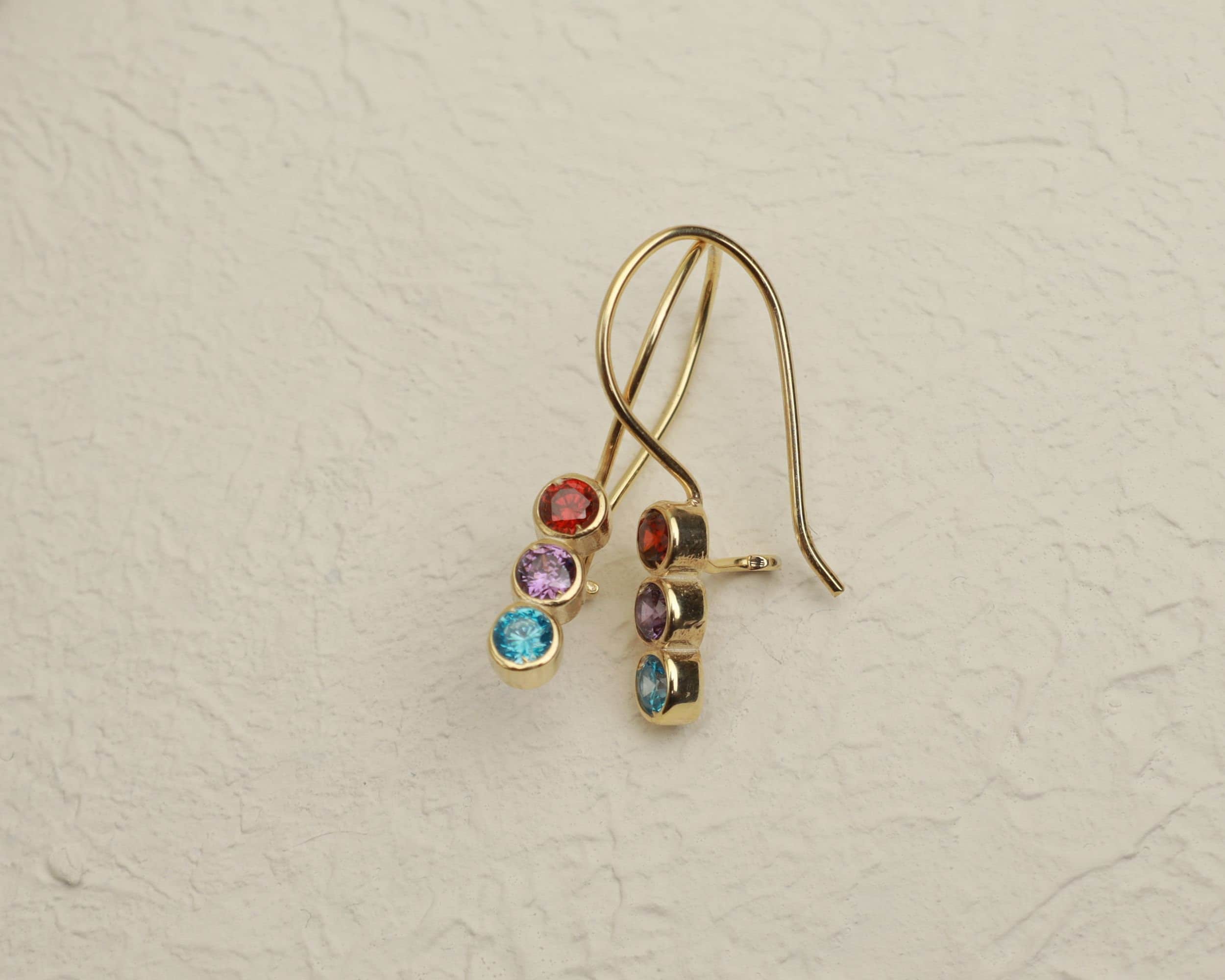Mothers Day Gift for Mom From Daughter - Family Birthstone Earrings - Mothers Gift from Daughter - Birthstone Earrings - Custom Mom Gift
