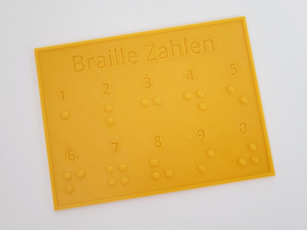 Braille Learning Aid Braille Board Learn Braille Numbers Braille