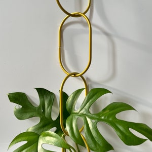Plant support chain for plant vines, long climbing plant trailing support, plant decor, indoor plant accessory, plant interior