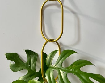 Plant support chain for plant vines, long climbing plant trailing support, plant decor, indoor plant accessory, plant interior
