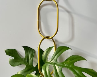 Plant support chain for plant vines, long climbing plant trailing support, plant decor, indoor plant accessory, plant interior