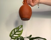 Thumb watering can - terracotta - for gentle watering of indoor plants and garden, thumb watering bell, fun plant care, gift for plant lover