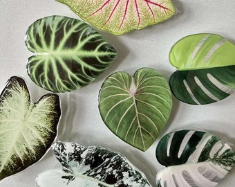 Pflanzenblatt Charm, Handyanhänger für Pflanzenliebhaber