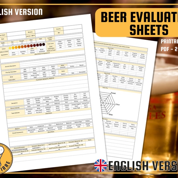 Beer Tasting Review Etsy