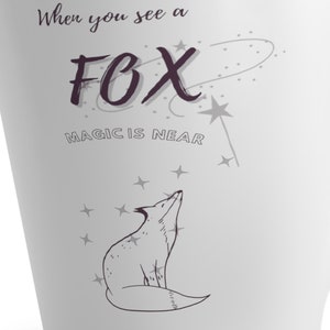 Fofo | Raposa | Caneca com leite com mensagem animal