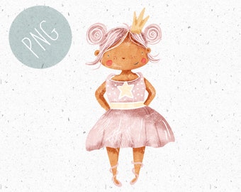 Princesse PNG pour sublimation, PNG vêtements pour filles, conte de fées png, clipart princesse, graphique princesse, png commercial, png pour le transfert de chaleur
