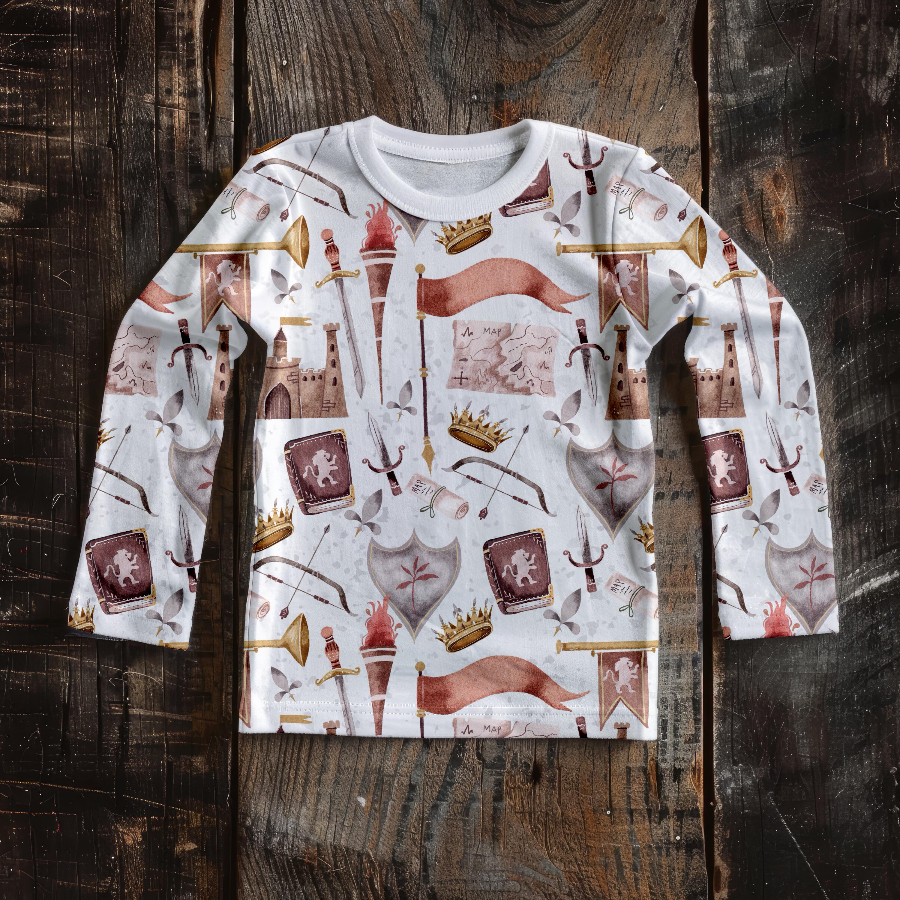 Knight Seamless Pattern Boys Medieval Repeating Pattern for Fabric ...