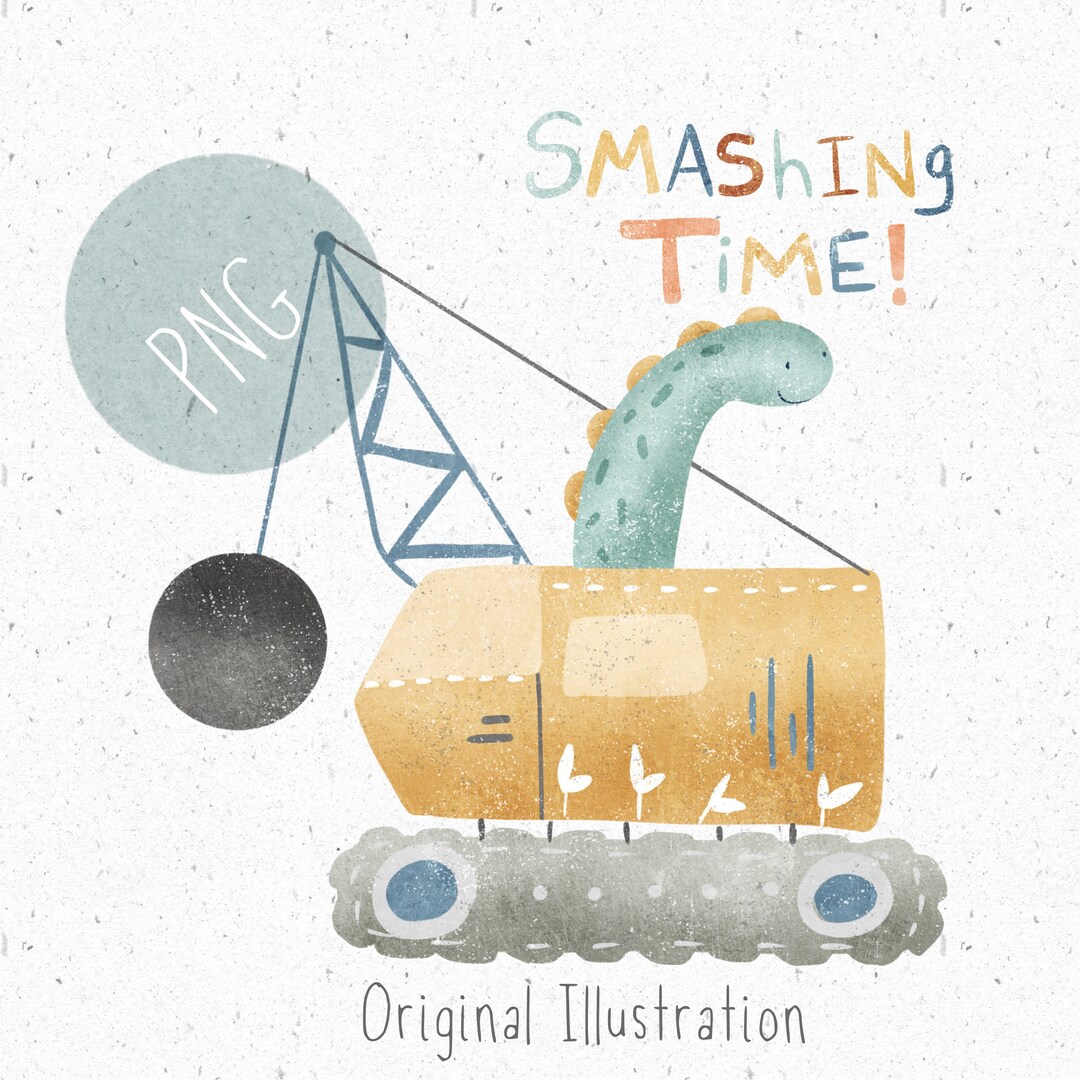 PNG for Sublimation Construction Clipart for Boys Png Wrecking Ball ...
