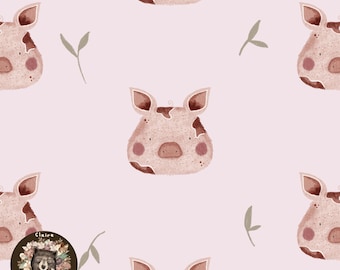 Pig Seamless file animal Repeat pattern for kids Pig design for fabric Cute Pig design for makers Surface pattern Pig seamless Farm animals