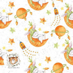 Easter Seamless Pattern Easter repeat pattern for fabric Space seamless file Easter Bunny Pattern Carrot Digital Paper First Easter seamless