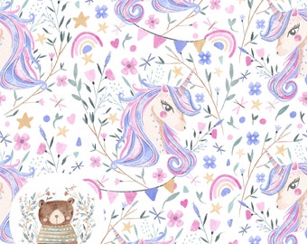 Unicorn Seamless Pattern Unicorn Seamless Digital Paper Unicorn Scrapbook Paper Unicorn Repeat Pattern for fabric Unicorn Digital File