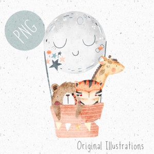 PNG per sublimazione, Mongolfiera PNG, PNG Abbigliamento per bambini, Spazio png, Clipart lunare, Clipart spaziale, viaggio spaziale png, luna png