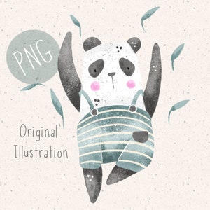 PNG para sublimación, Panda PNG, PNG Ropa para niños, Archivo png Panda, Jungle Clipart, Panda Clipart, png Comercial, png Panda Bear Graphic