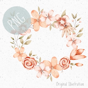 PNG für Sublimation Blumenkranz Clipart PNG Frühling Blumen Baby Kleidung PNG Blumenrahmen Clipart Blumenrand Download Frühlingsgirlande