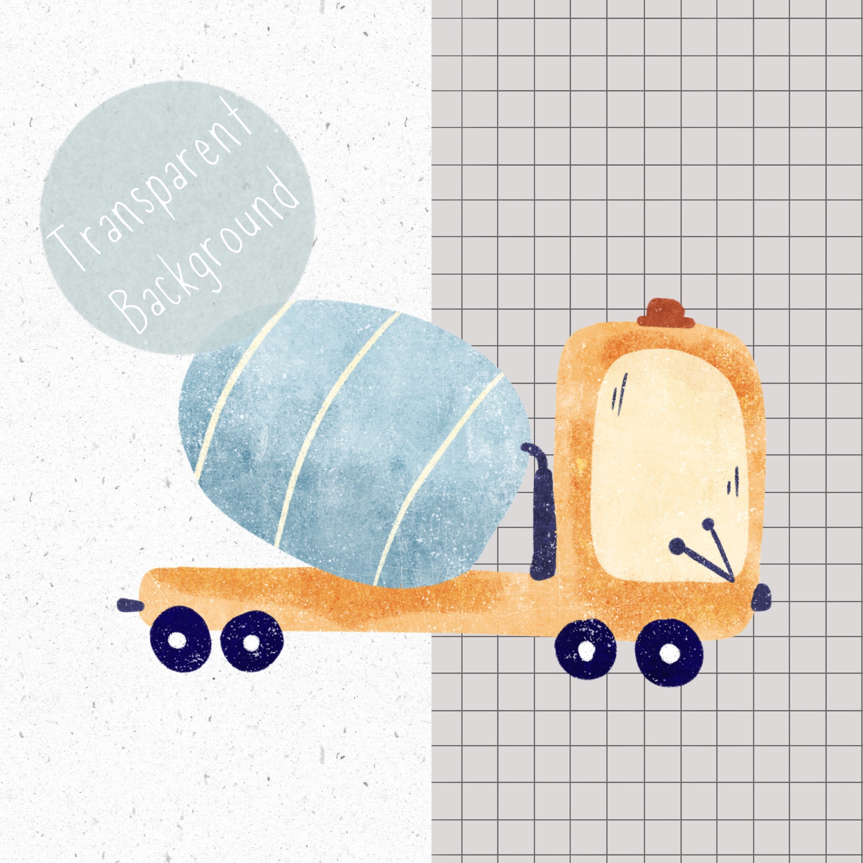 Set of 9 Pngs for Sublimation Construction Clipart for Boys Png ...