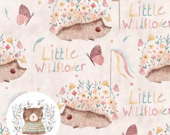 Hedgehog Seamless Pattern Woodland Seamless Digital Paper hedgehog Scrapbook Paper woodland Repeat Pattern for fabric wildflower pattern