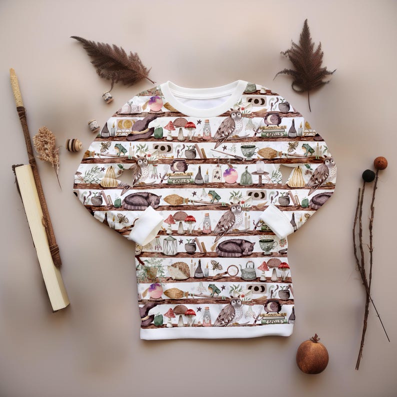 Witchy Halloween Seamless File Witch Repeat Pattern Witches House ...