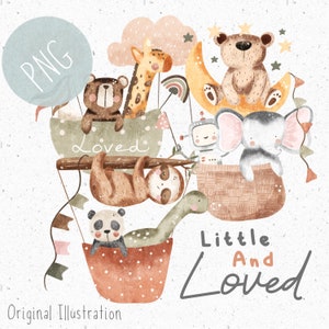 1 PNG for Sublimation New Baby PNG Baby Clothing Clipart Cute Animal PNG Newborn File for Fabric Panel Space Clipart Cute Safari download