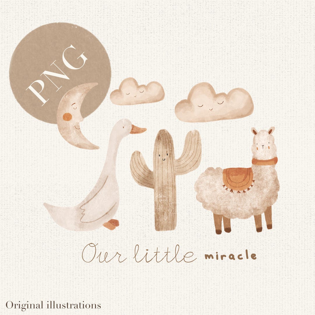 Handdrawn New Baby PNG for Sublimation Newborn PNG Our Little Miracle ...
