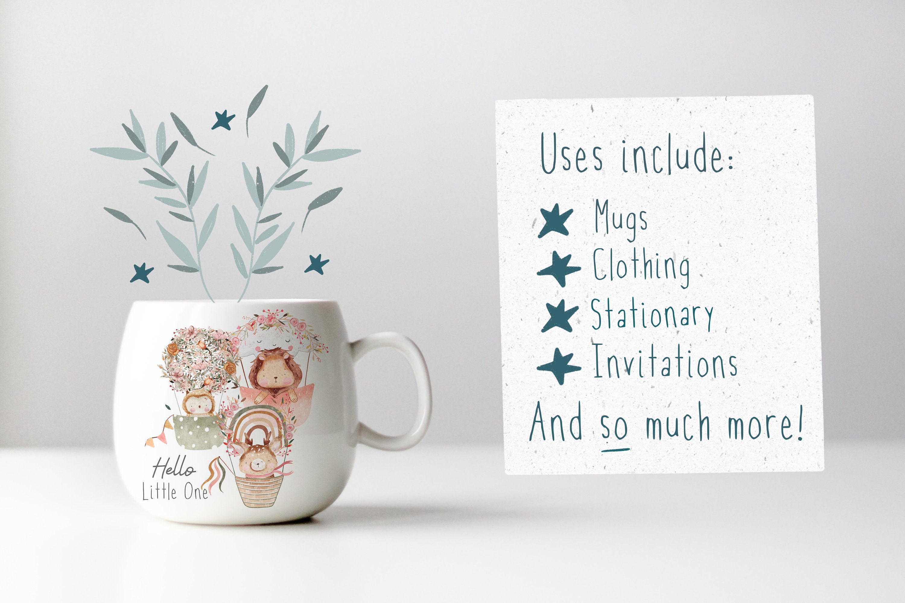 1 PNG for Sublimation New Baby PNG Baby Clothing Clipart Cute Animal ...