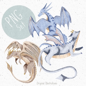 3 png&#39;s voor sublimatie schattige draak png-set jongens draak clipart mythologische draak png sprookjesachtige clipart babyjongen png fantasie sublimatie