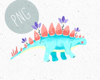 PNG voor sublimatie dinosaurus png blauwe dinosaurus clipart meisjes dinosaurus grafische bloemen dino clipart commerciële stegosaurus clipart schattige dino