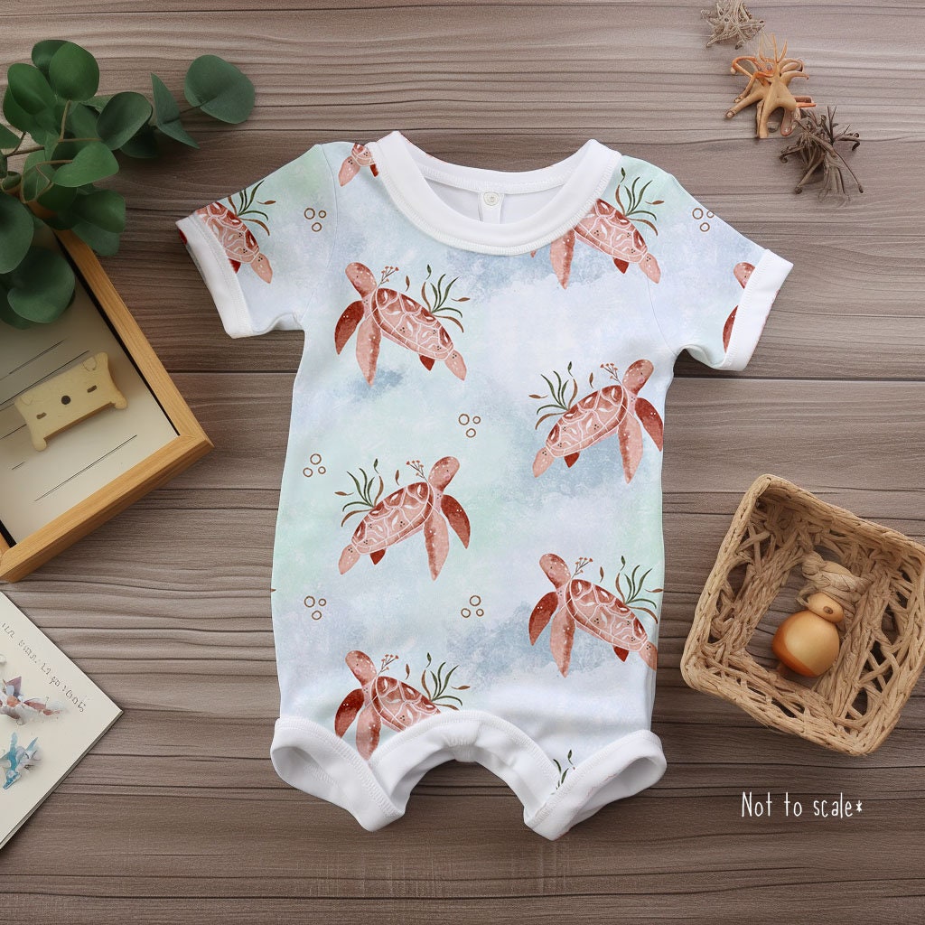 Sea Turtle Seamless Pattern Cute Turtle Repeat Pattern for Fabric Baby ...